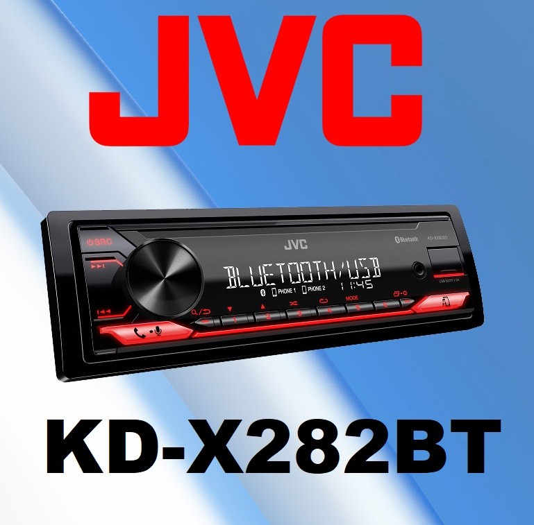 JVC KD-X282BT پخش دکلس بلوتوثی جی وی سی