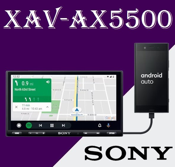 Sony XAV-AX5500 پخش تصویری سونی