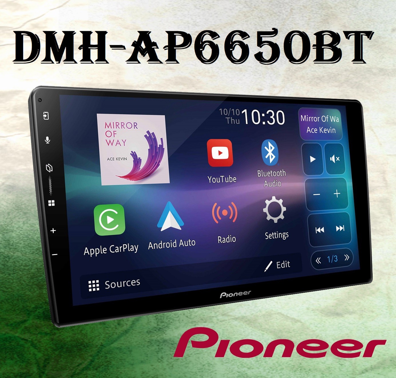 Pioneer DMH-AP6650BT پخش تصویری اندروید پایونیر