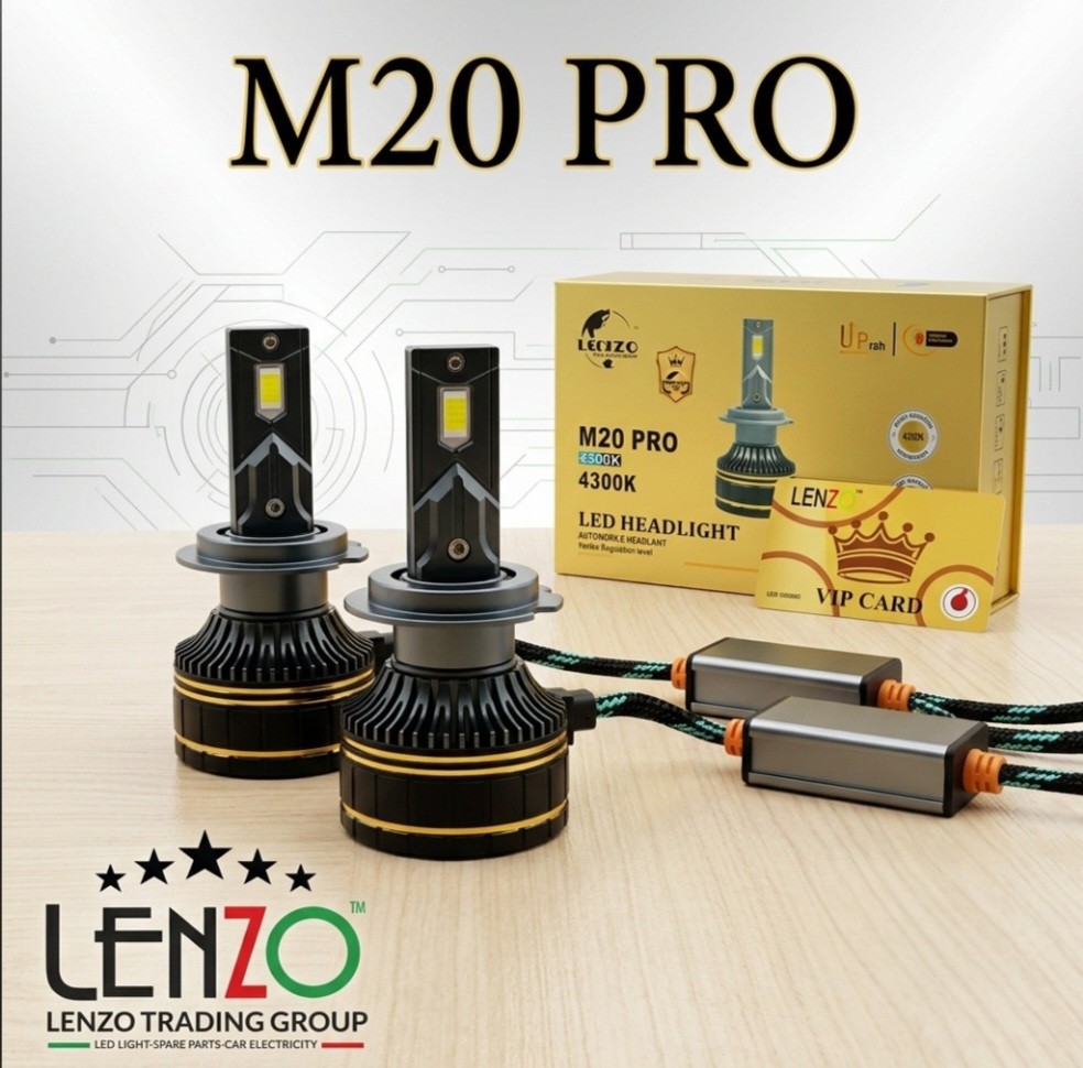Lenzo M20 pro هدلایت لنزو